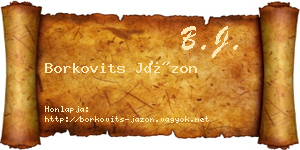 Borkovits Jázon névjegykártya